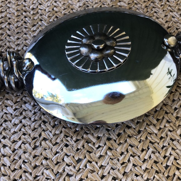 Vintage 80s metal Concho rope belt - Picture 6 of 8